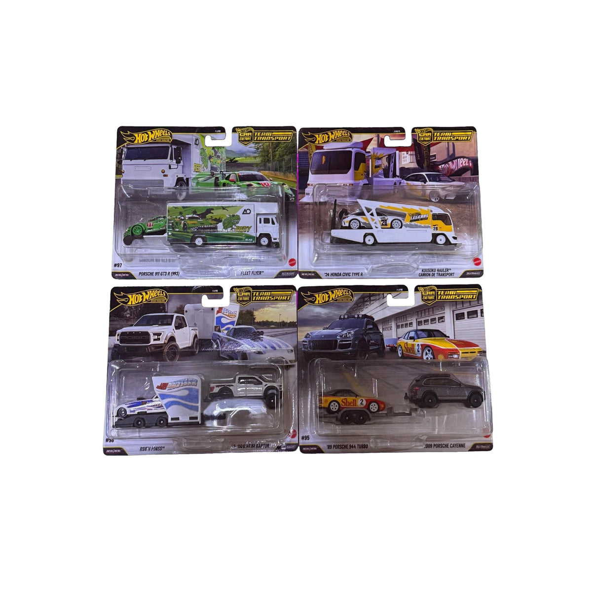 Hotwheels team transport set of 4