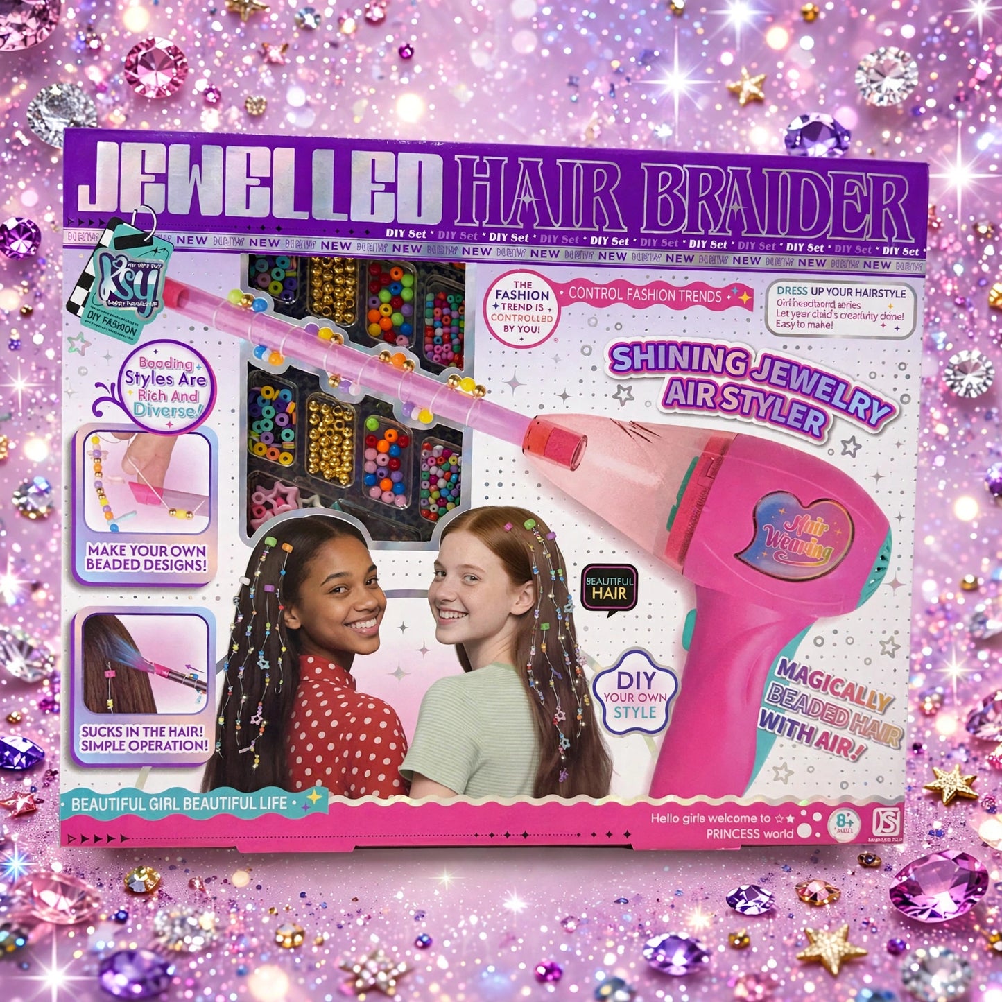JEWELLED HAIR BRAIDER - SHINING JEWELRY AIR STYLER