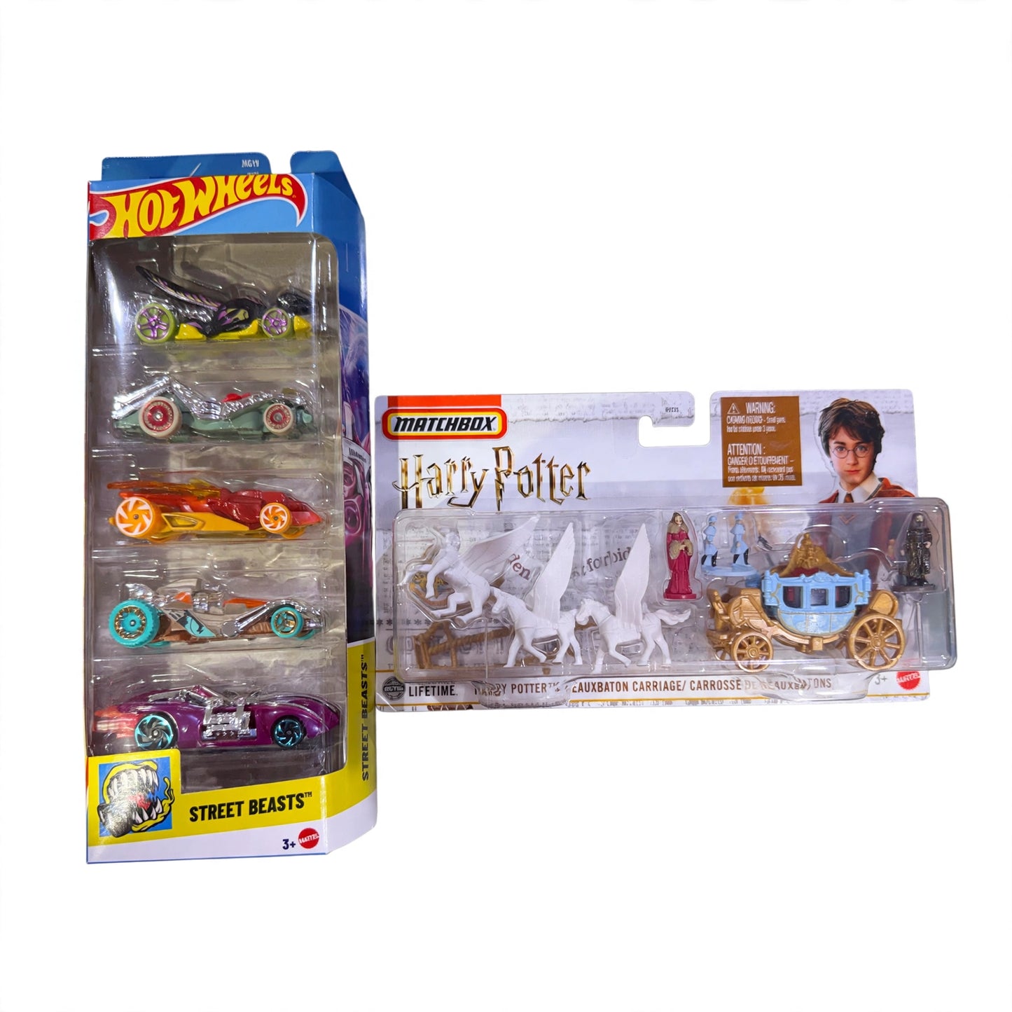 Matchbox Harry Potter carriage + hotwheels 5pack random fantasies combo