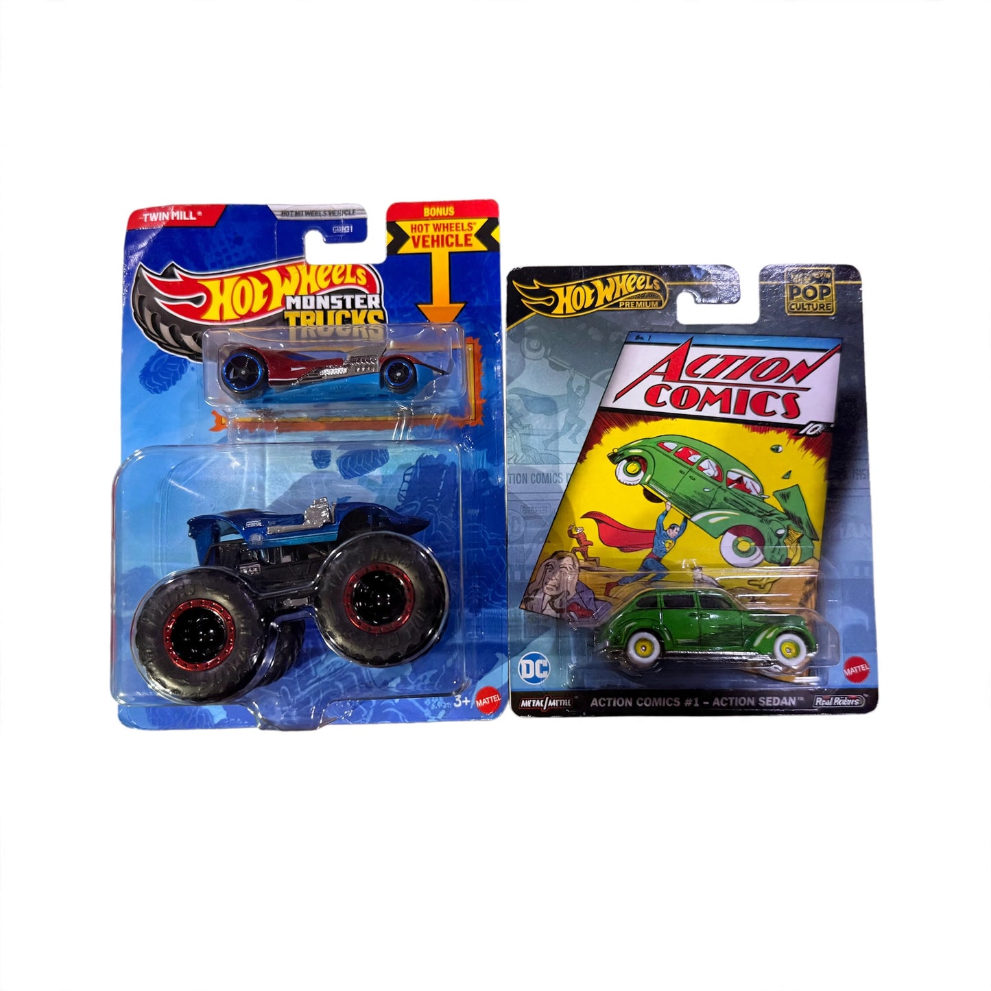 Hotwheels pop culture action comic + random monster truck