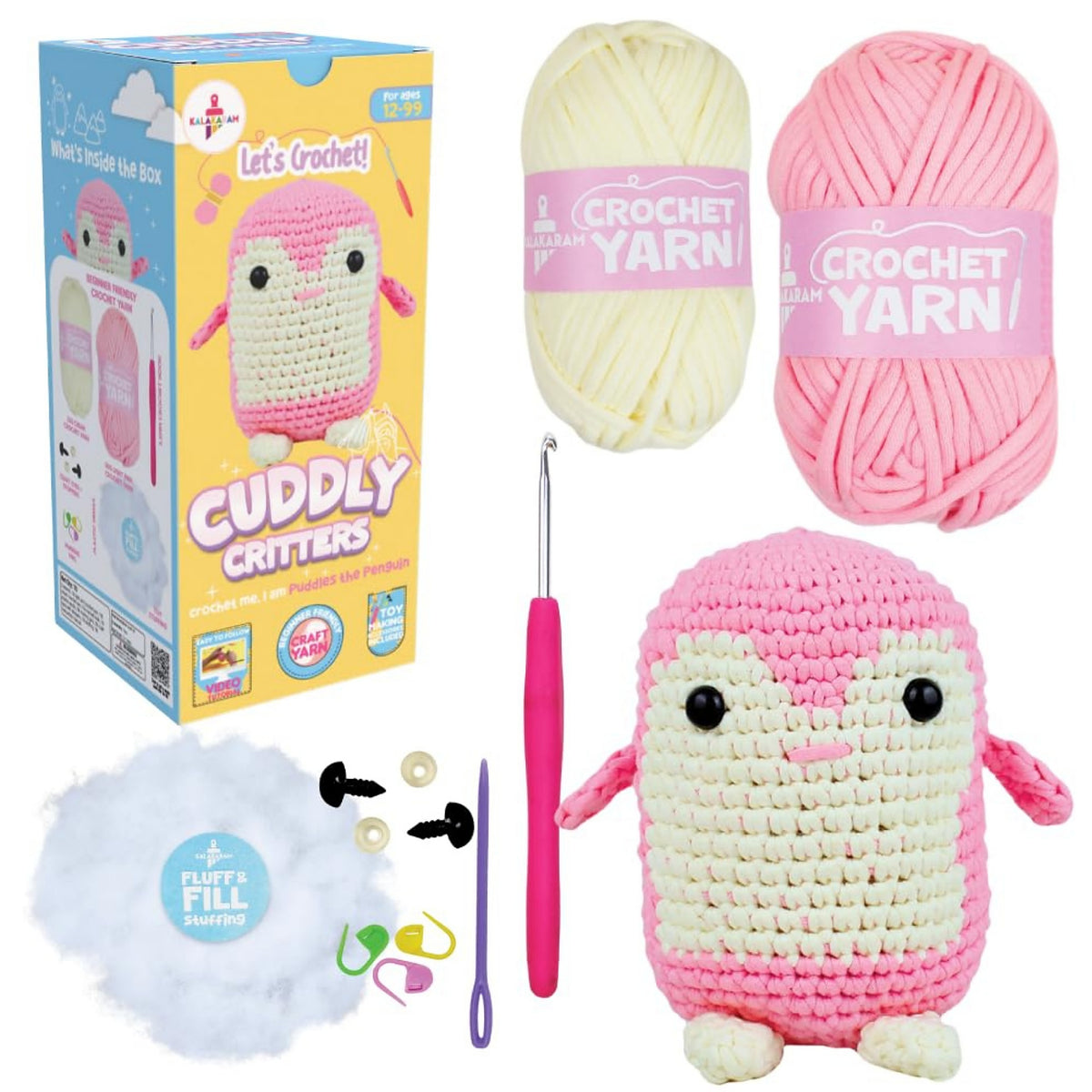 DIY Crochet Cuddly Critter – Pink