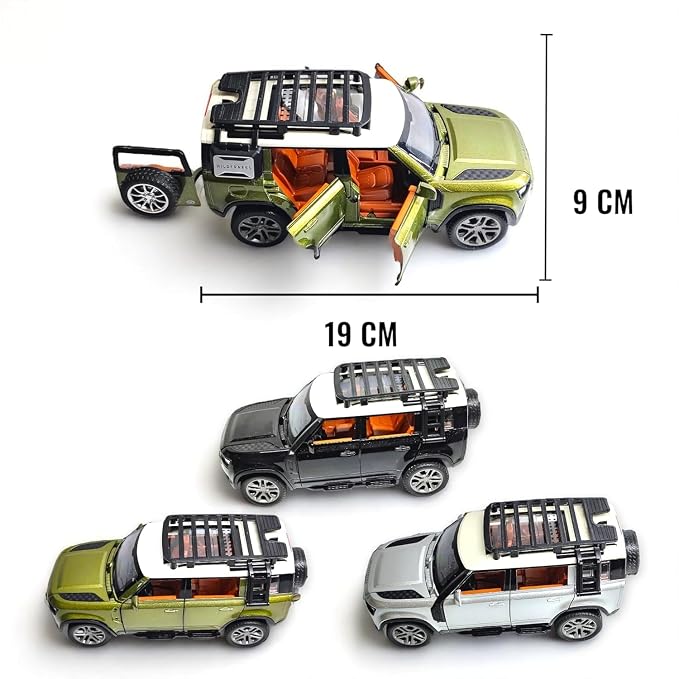 Die-cast Car 1:22 Scale Remote Control Car with Lights, Sound, Mist Spray, Openable Doors & Rechargeable Battery