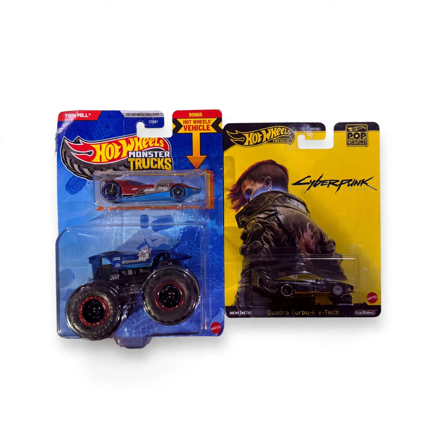 HotWheels cyberpunk + random monster truck