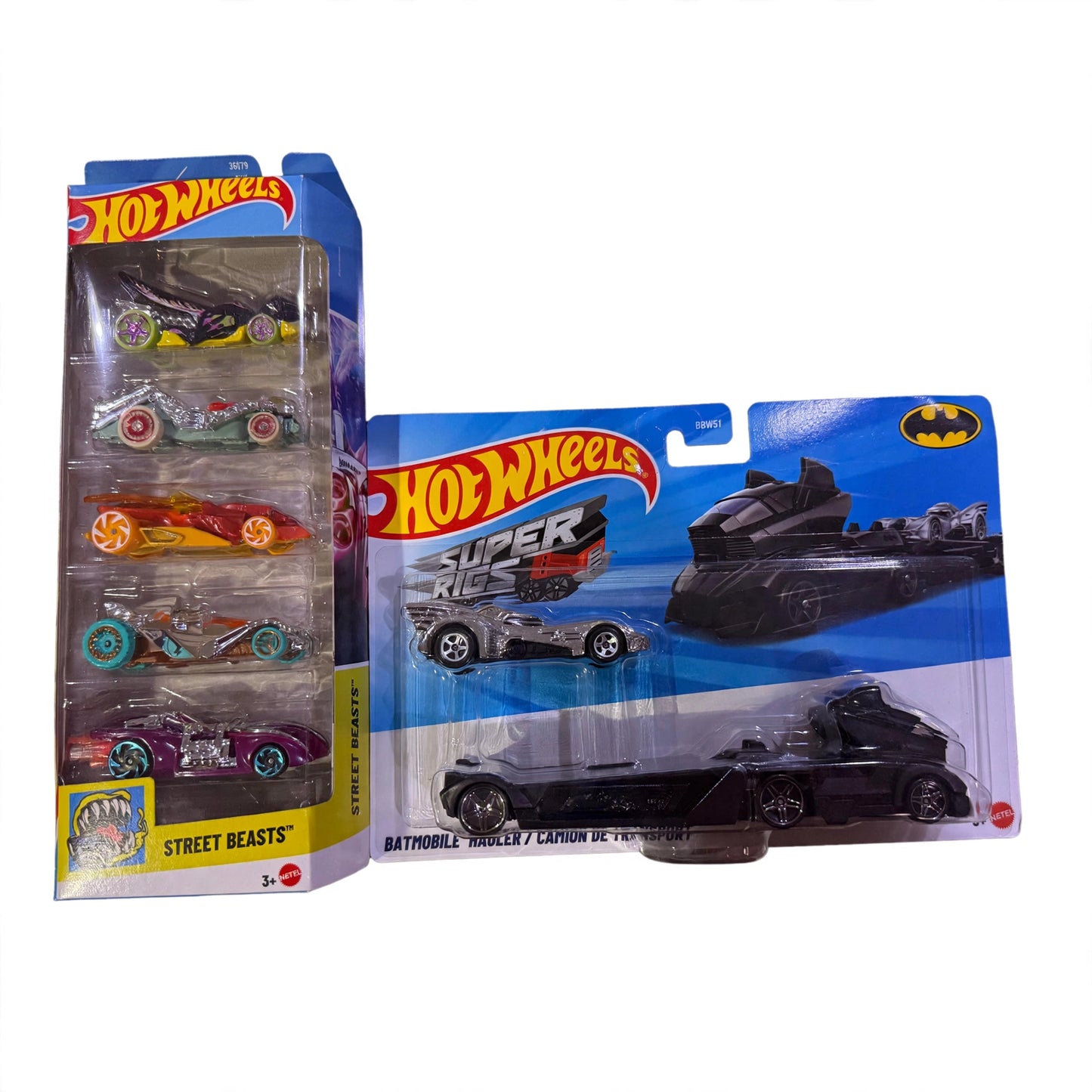 Hotwheels Batman super rigs + hotwheels 5 pack random fantasies