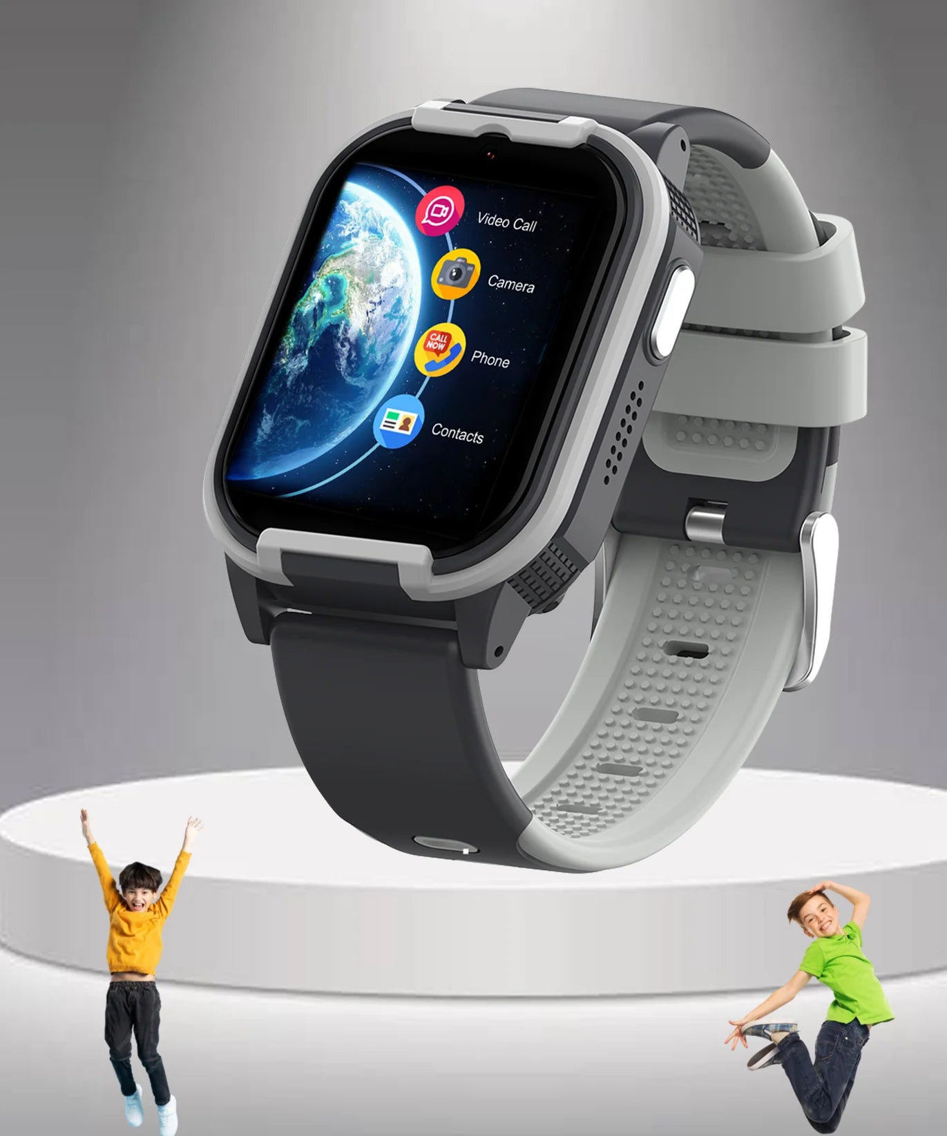 Spiky Gnome 4G Video Calling Smartwatch for Kids with Multi UI
