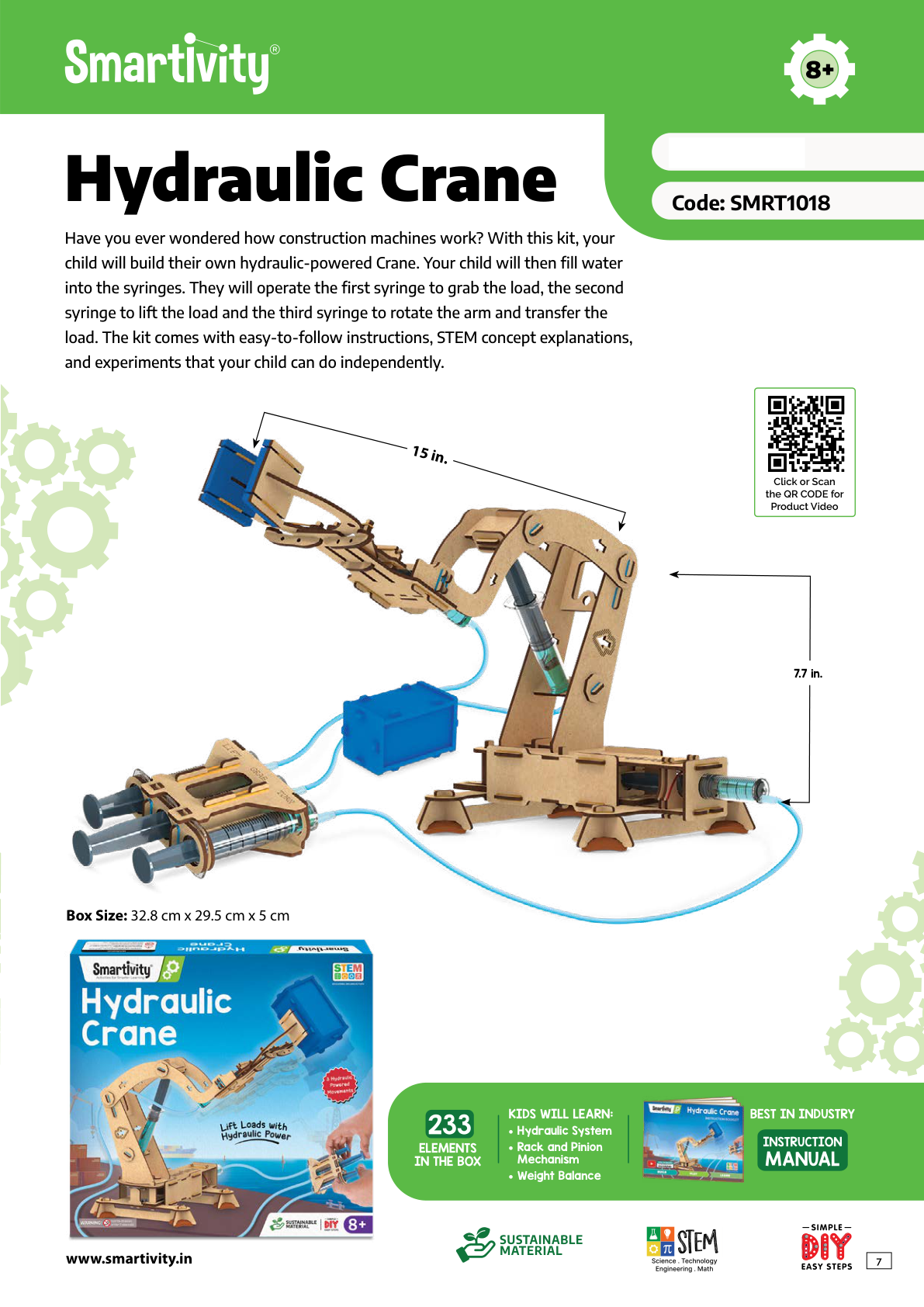 SMRT1018 Hydraulic Crane
