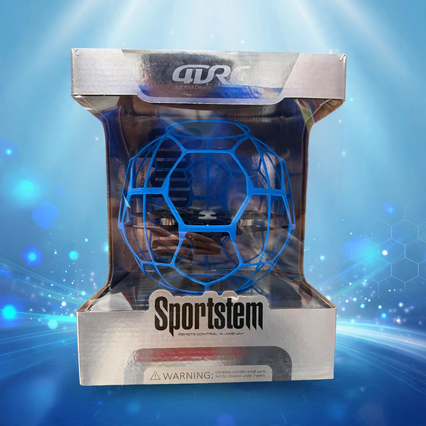 SPORTSTEM 4DRC - BLUE/RED FLYING BALL DRONE [BIG]