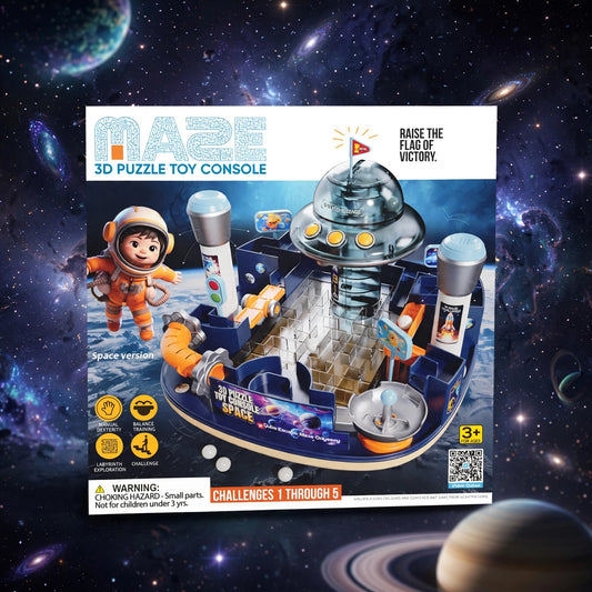 MAZE 3D PUZZLE TOY CONSOLE - SPACE VERSION