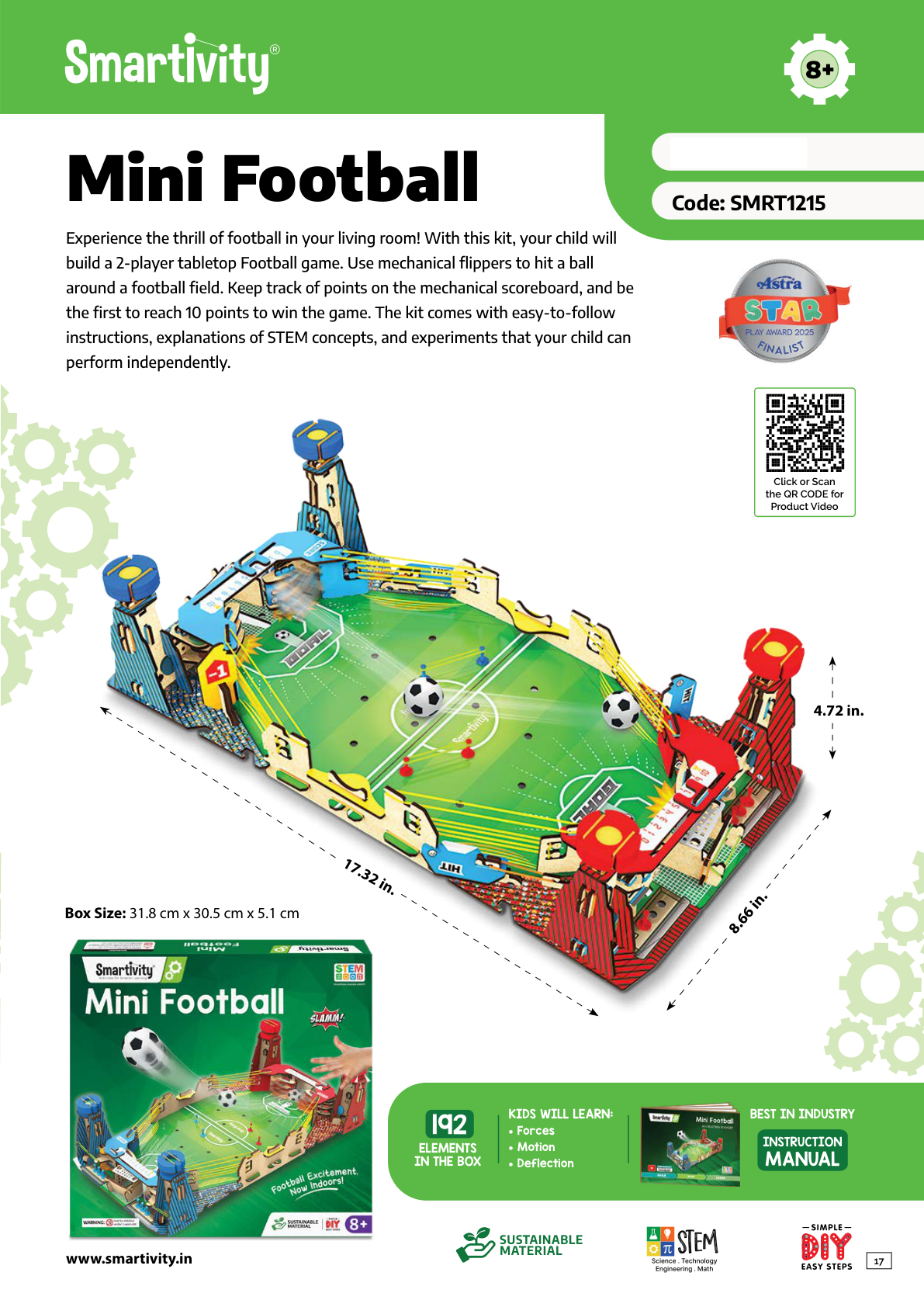 SMRT1215 Mini Football