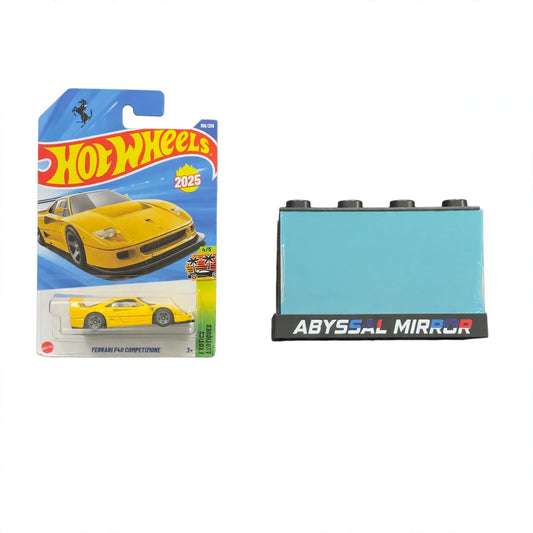 Hotwheels Ferrari F40 Competizione (Yellow) + Abyssal Mirror