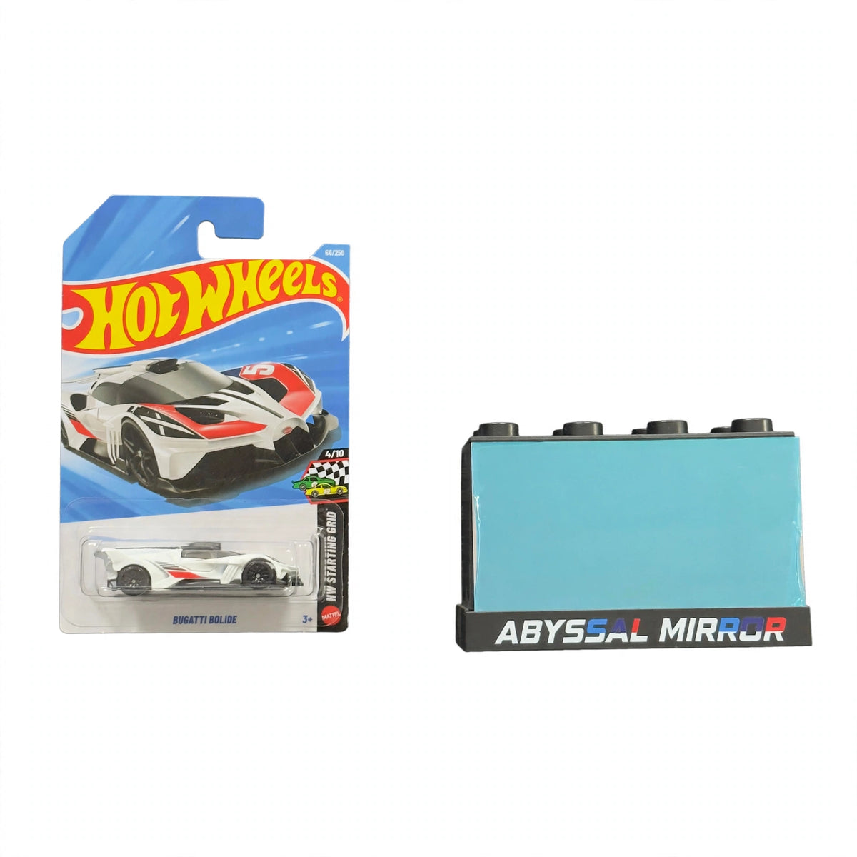 Hotwheels Bugatti Bolide (White/Red) + Abyssal Mirror