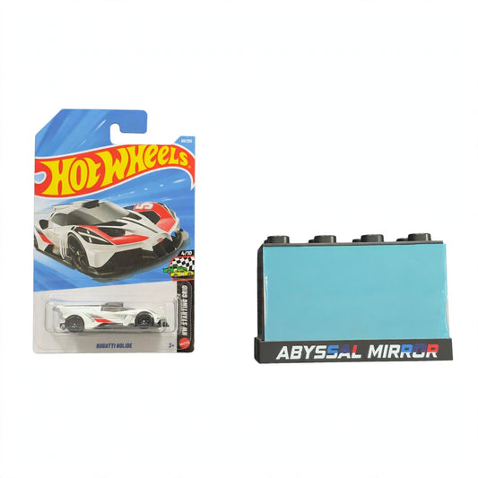 Hotwheels Bugatti Bolide (White/Red) + Abyssal Mirror