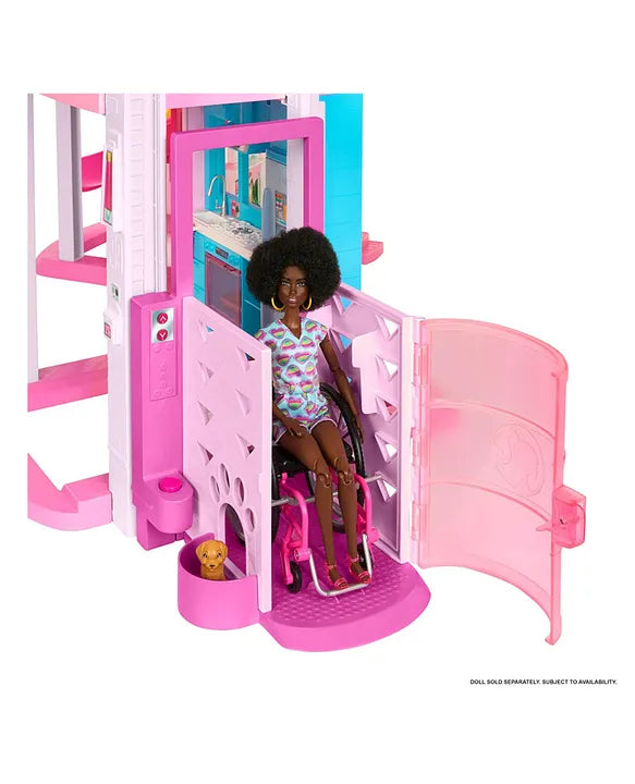 Barbie Dreamhouse Pool Party Doll House with 75+ Pieces and 3-Story Slide