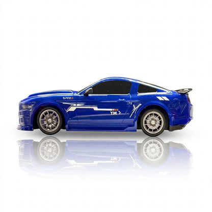 2.4GHz Radio-Controlled Racing Car – Blue Mustang-Style RC Drift Car 20KMPH