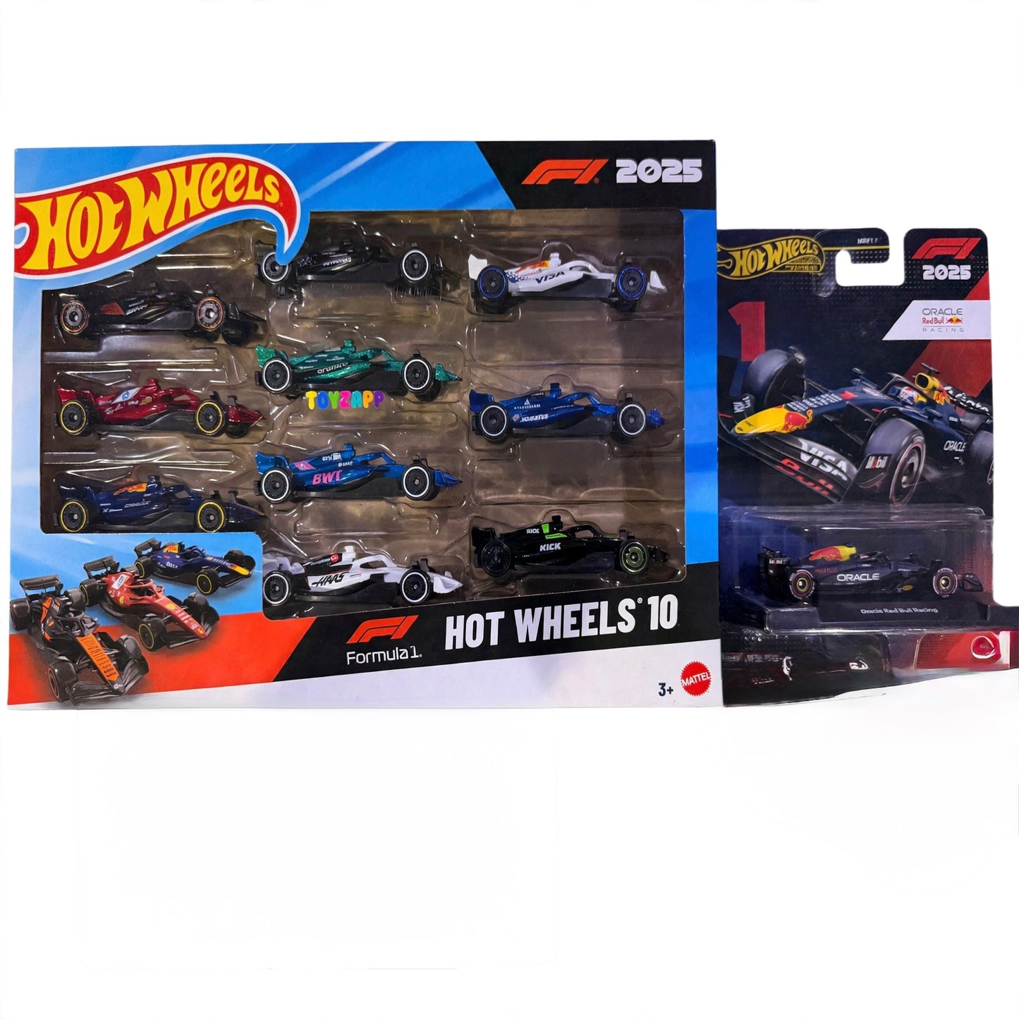 HotWheels F1 red bull + F1 10 pack combo