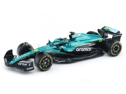 2025 Aston Martin AMR25 #18 L Stroll with Acrylic Case 1:24