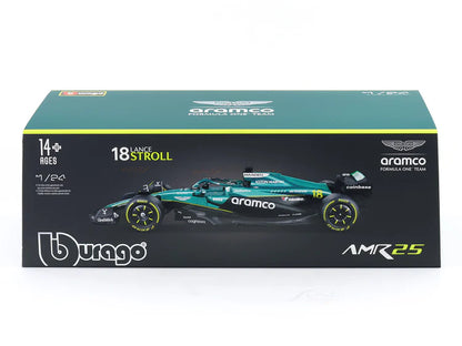 2025 Aston Martin AMR25 #18 L Stroll with Acrylic Case 1:24