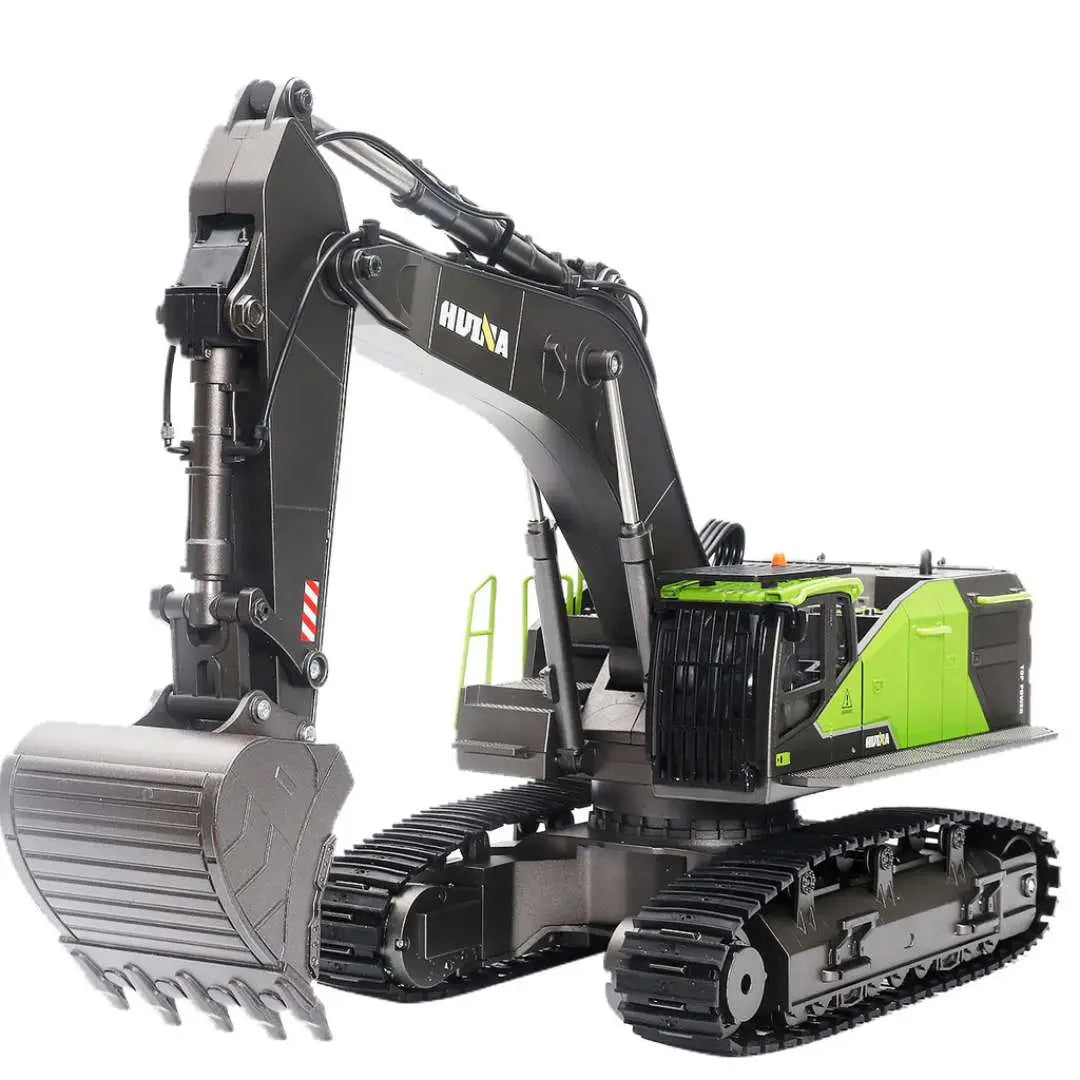 Huina 1593 RC Excavator 1/14 Scale – 2.4GHz Construction Truck with 360° Rotation & Metal Attachments