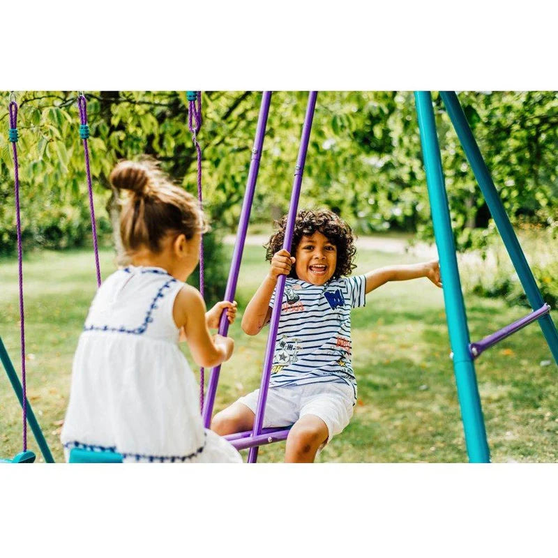 Plum Helios Metal Single Swing And Glider Set