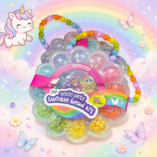 GENIE PETS TWINKLE BEAD KIT - FLOWER SHAPE - 350+ BEADS