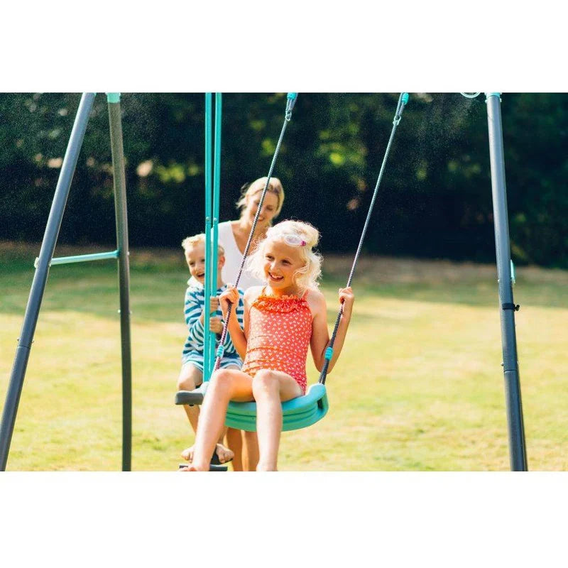 Plum Premium Metal Single Swing And Glider With Mist