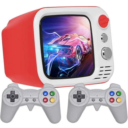 Tiny Arcade TV 3.5" Mini Retro Game - Two Player Playable
TV Console & w/ Real Gameplay & Sound - 700+ Classic
Video Games - H7 (Red)