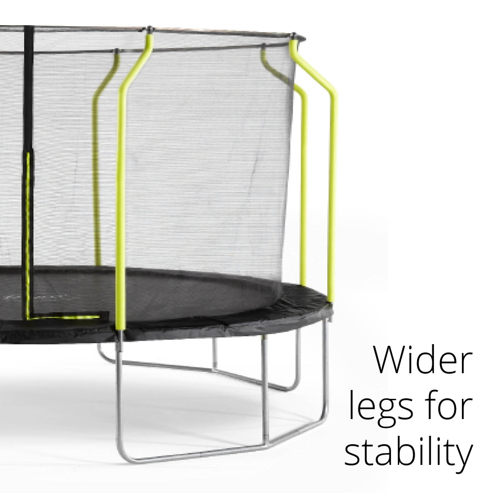 Plum 8Ft Wave Springsafe Trampoline And Enclosure