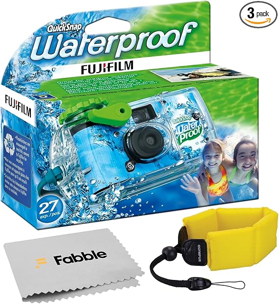 Fujifilm Quick Snap Waterproof 35mm Single Use Camera | Floating Foam Strap
