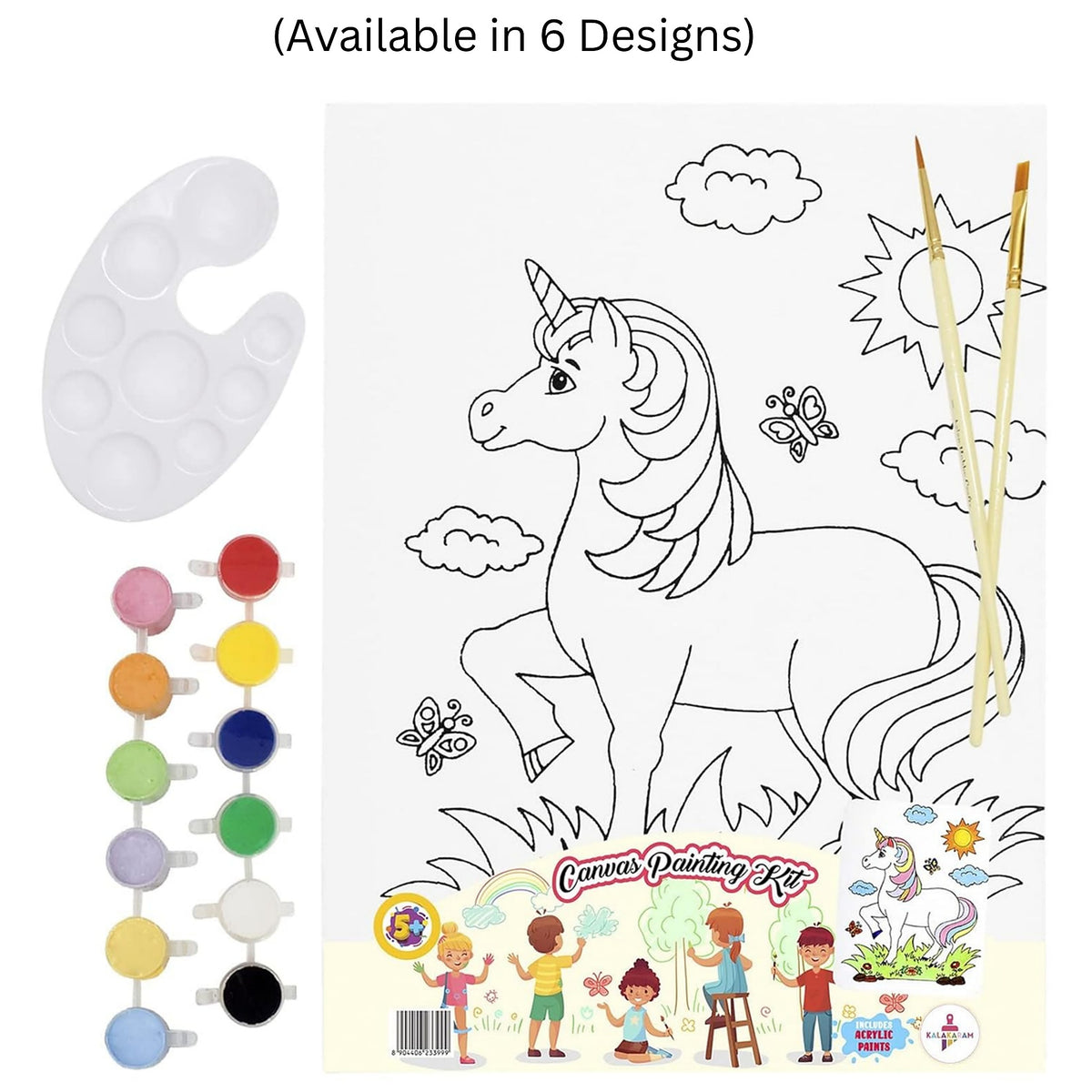 DIY Canvas Painting Kit – 6 Designs