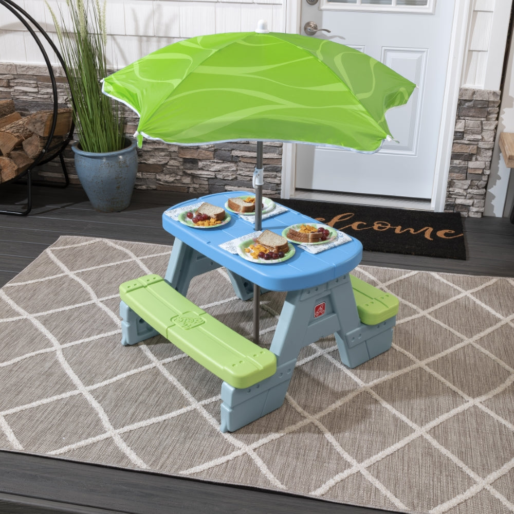 Sun & Shade Picnic Table W/ Umbrella