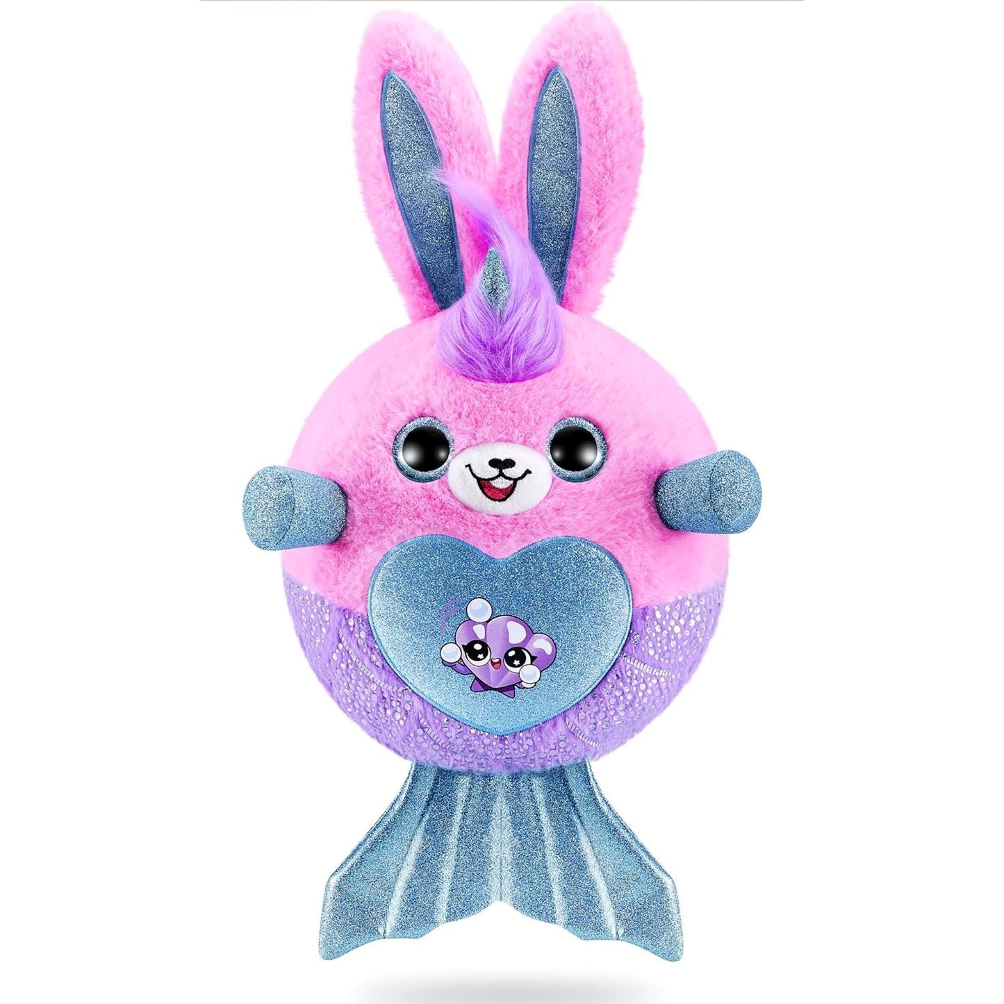 ZURU-Rainbocorns Mermaidcorn (Bunny) by ZURU, Collectible Plush, Mermaid Surprises, Cuddle Plush Stuffed Animal, Surprise Egg, Stickers, Magic Sands & Bubble Mixture, for Girls 3+ Up