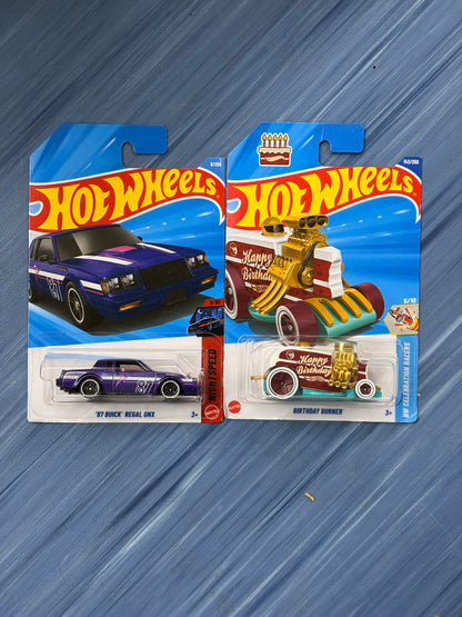 Hotwheels Brian o Conner plus   87 Buick Regal GNX
Birthday Burner- Super Treasure Hunt
