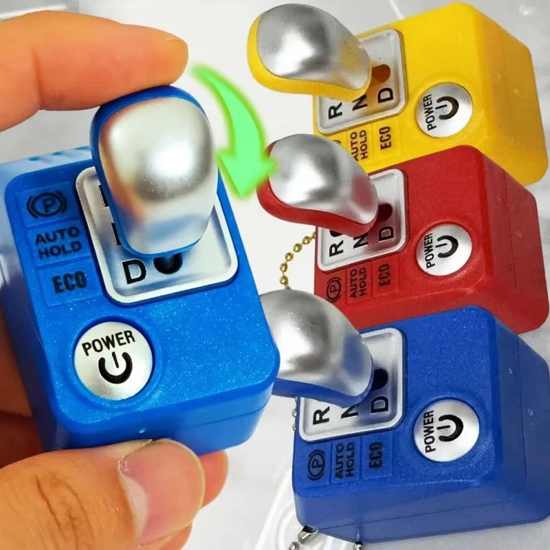 Gear-shifter keychain with car sound