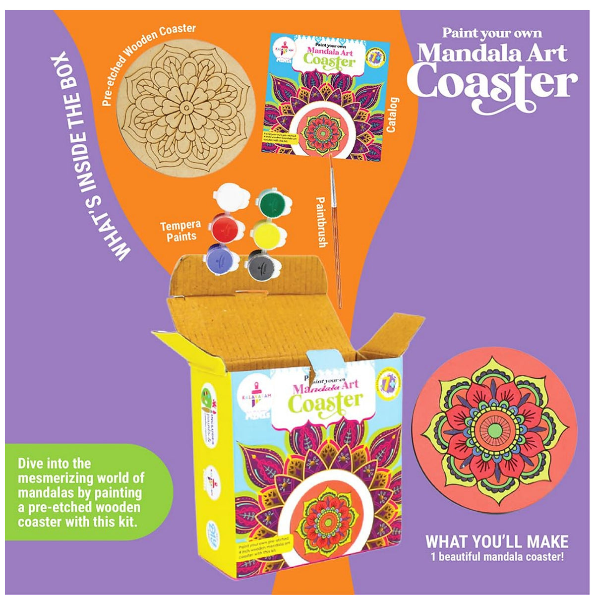 DIY Mandala Coaster Craft Box