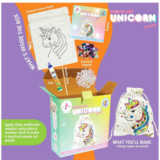 DIY Unicorn Sequin Art Craft Box