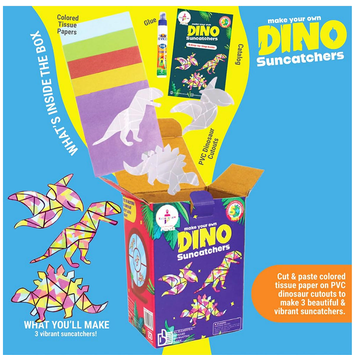 DIY Dino Suncatcher Craft Box