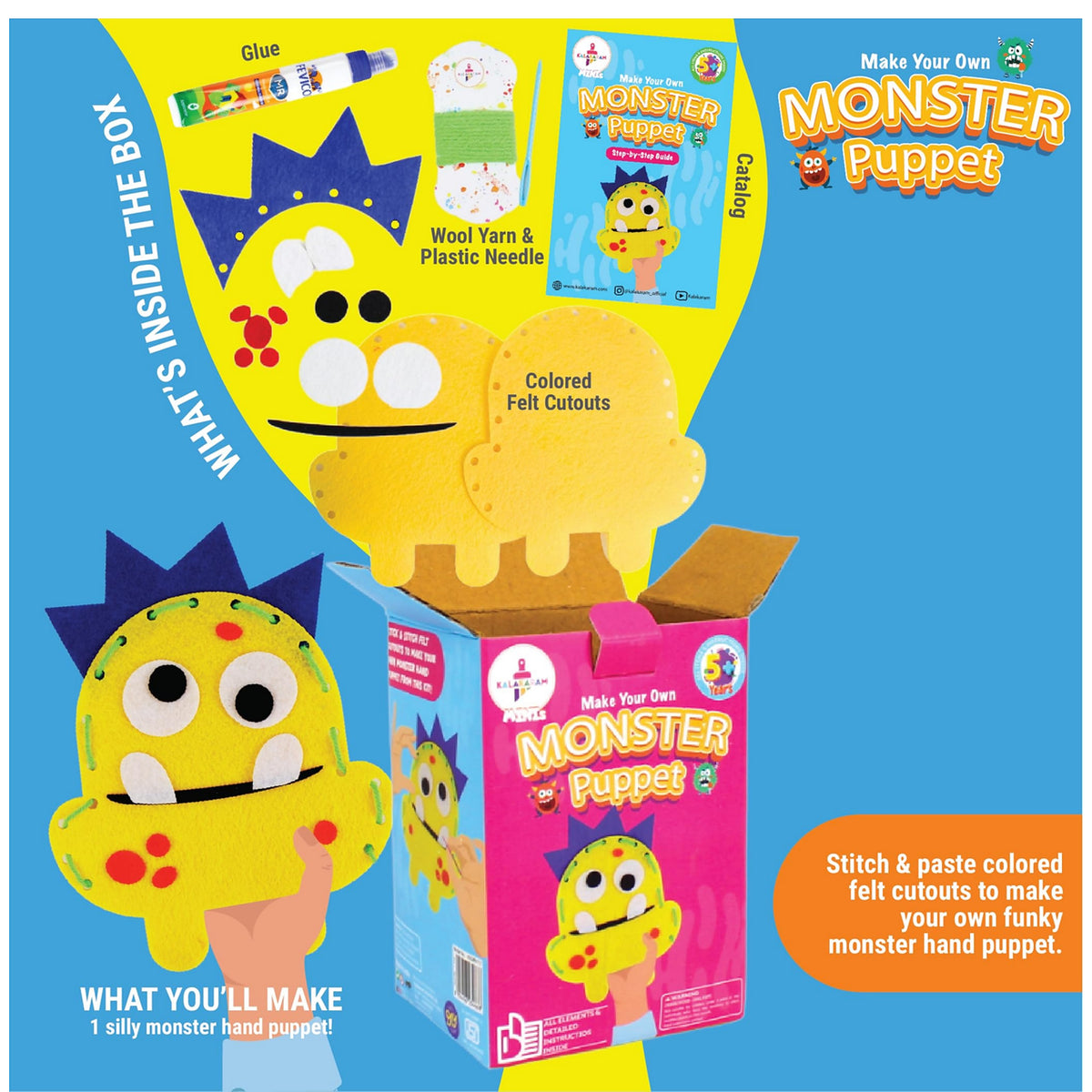 DIY Monster Puppet Craft Box