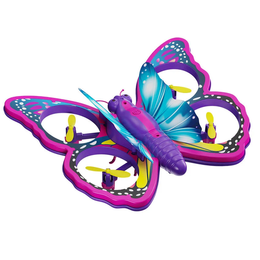 Mini Drone for Adults, Remote Control Butterfly Drone with LED Lights, RC Quadcopter with 3D Flips, Headless Mode, Altitude Hold, 3 Batteries, Small Flying Toys Drones for Beginners