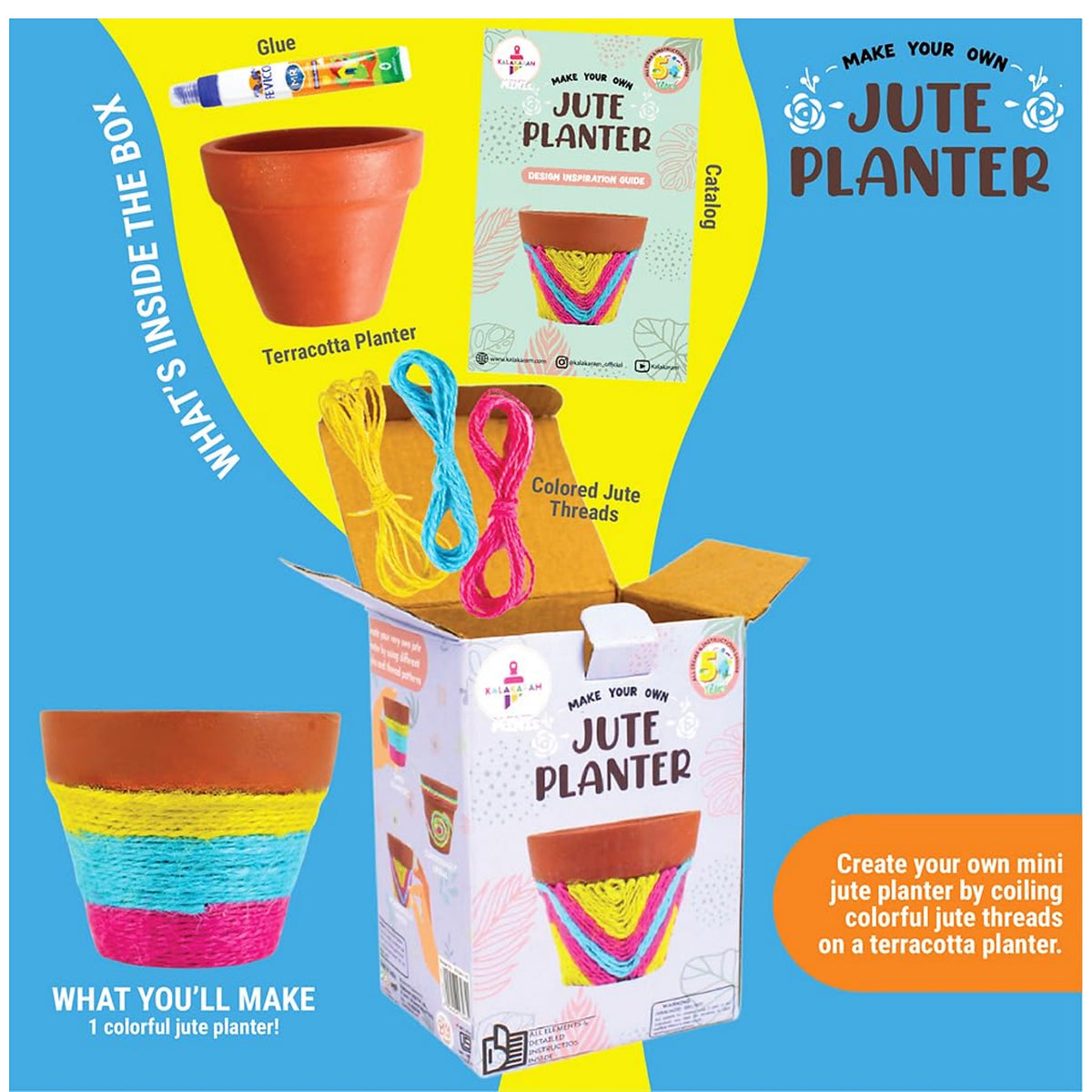 DIY Jute Planter Craft Box