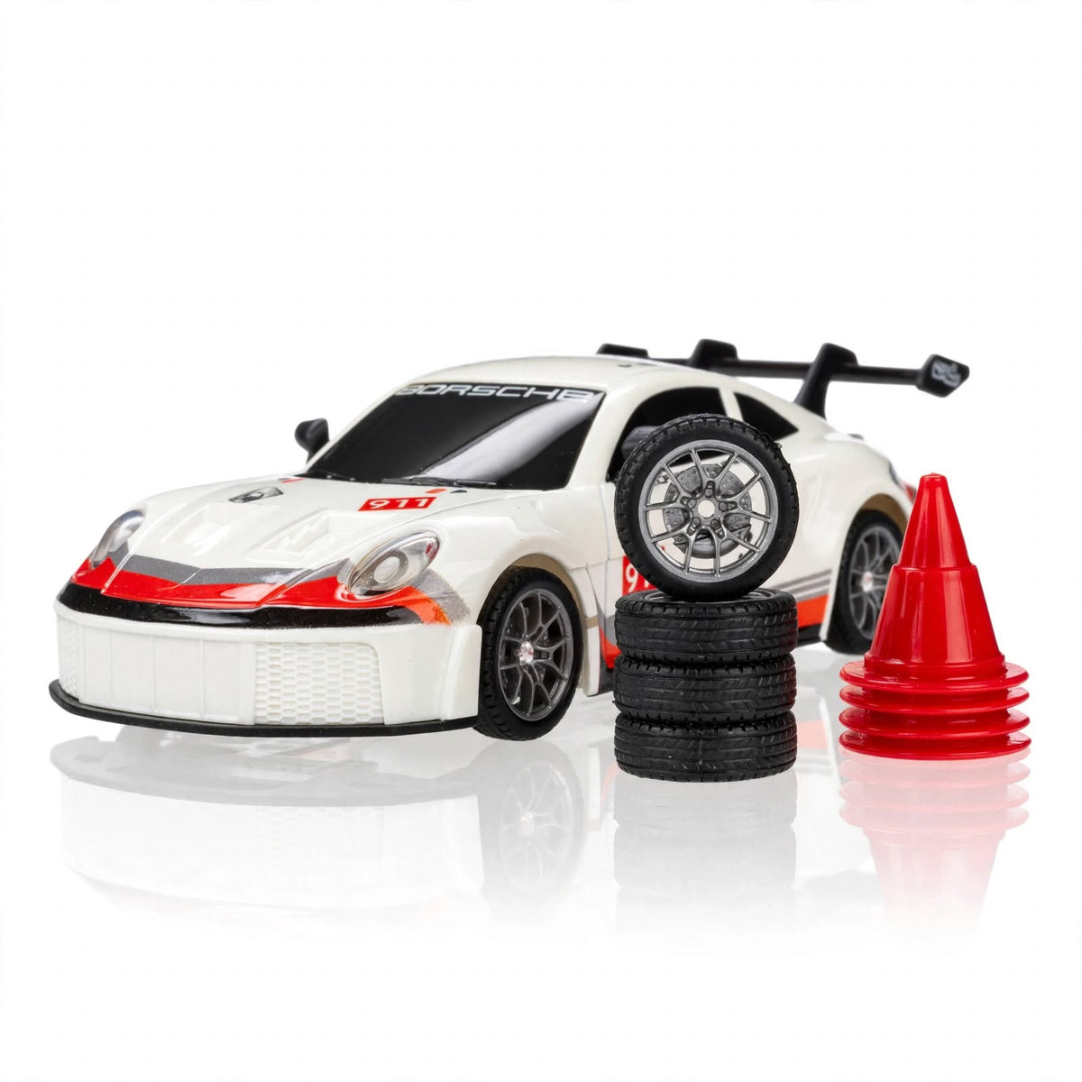 2.4GHz Radio-Controlled Racing Car – White Porsche 911-Style RC Drift Car