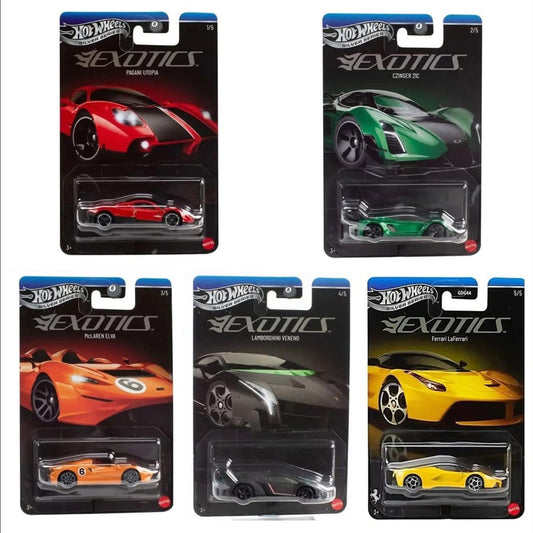 Hotwheels silver series exotics + 3 Random matchbox basics