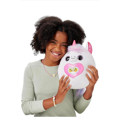 ZURU-Rainbocorns Eggzania Surprise Mania Trixie the Kitten - Collectible Plush - Over 35 Surprises Inside, 28 cm, Cuddle Plush Stuffed Animal, Rings, Bracelets, Stickers, Wearable Accessories (Kitten)