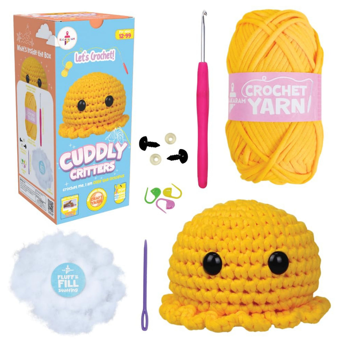 DIY Crochet Cuddly Critter – Yellow