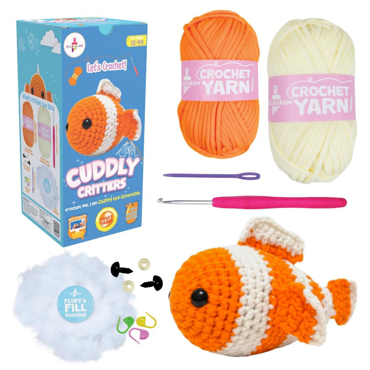 DIY Crochet Cuddly Critter – Clownfish
