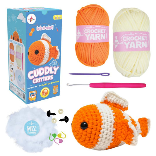 DIY Crochet Cuddly Critter – Clownfish
