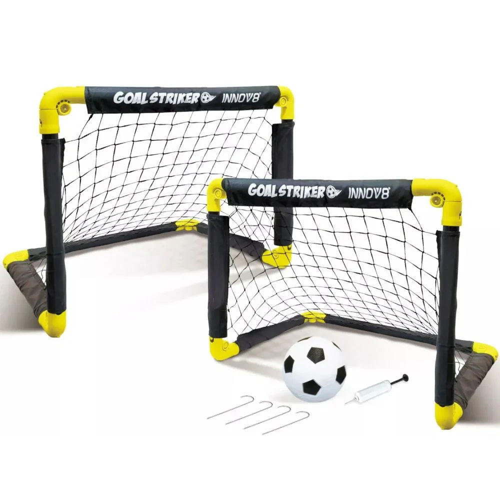 Innov8 Folding Double Mini Soccer Goal Set