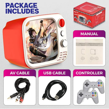 Tiny Arcade TV 3.5" Mini Retro Game - Two Player Playable
TV Console & w/ Real Gameplay & Sound - 700+ Classic
Video Games - H7 (Red)