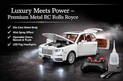 RC Rolls Royce Die-Cast Car With Smoke