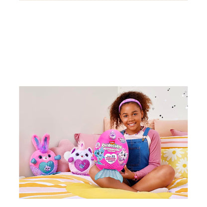 ZURU-Rainbocorns Mermaidcorn (Bunny) by ZURU, Collectible Plush, Mermaid Surprises, Cuddle Plush Stuffed Animal, Surprise Egg, Stickers, Magic Sands & Bubble Mixture, for Girls 3+ Up
