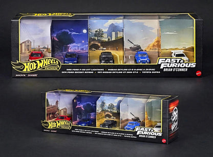 Hot Wheels Premium Fast & Furious Brian O'Conner 5-Car Collector Set | 1:64 Diecast